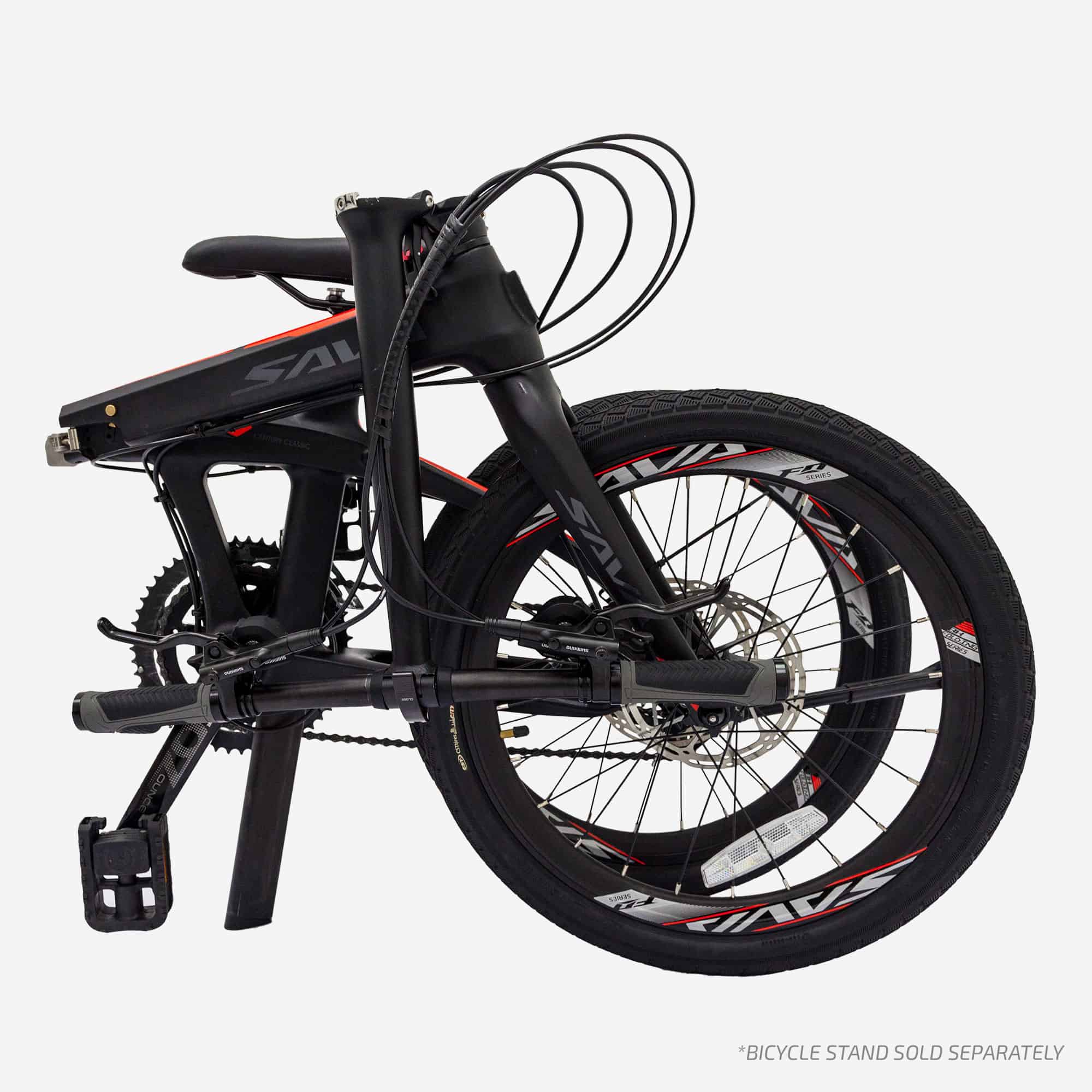 SAVA V21-22S Red Foldable Bicycle