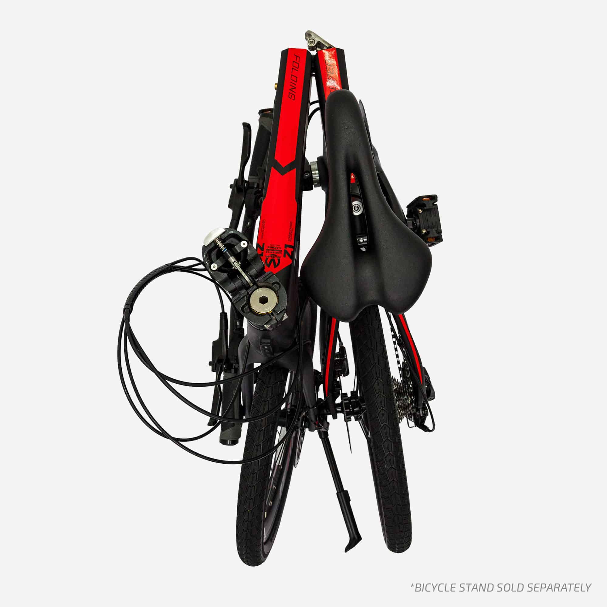 SAVA V21-22S Red Foldable Bicycle