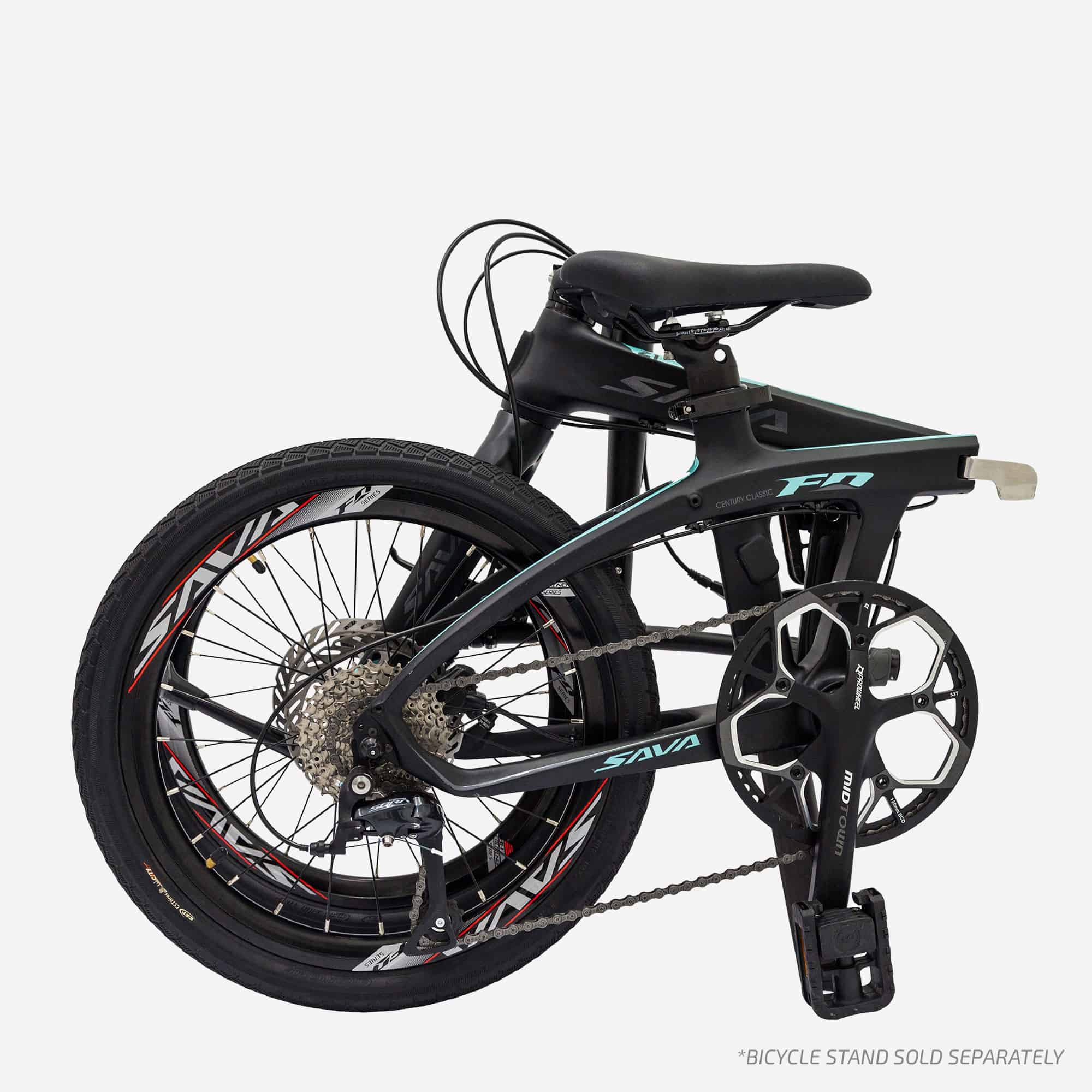 SAVA V21-9S Green Foldable Bicycle